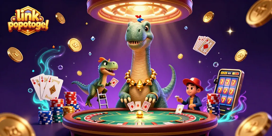 Spin to win exciting rewards with link popotogel in this vibrant casino scene.