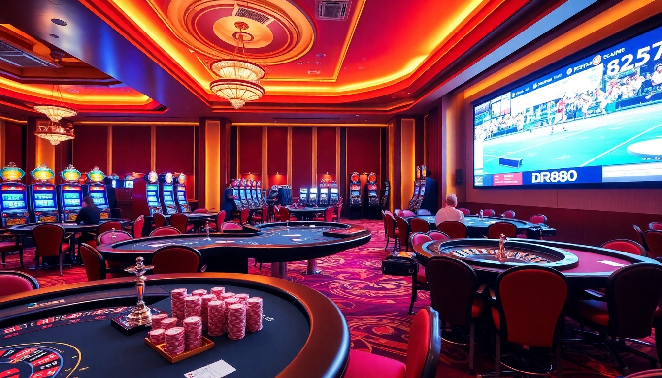 Experience the excitement at trang dr88 with vibrant gaming tables and thrilling betting action.