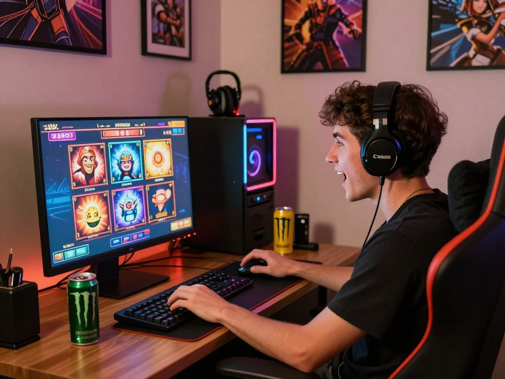 Pengalaman bermain slot online dengan rtp gacor yang menggembirakan, gamer terlibat dalam permainan dengan antusias.