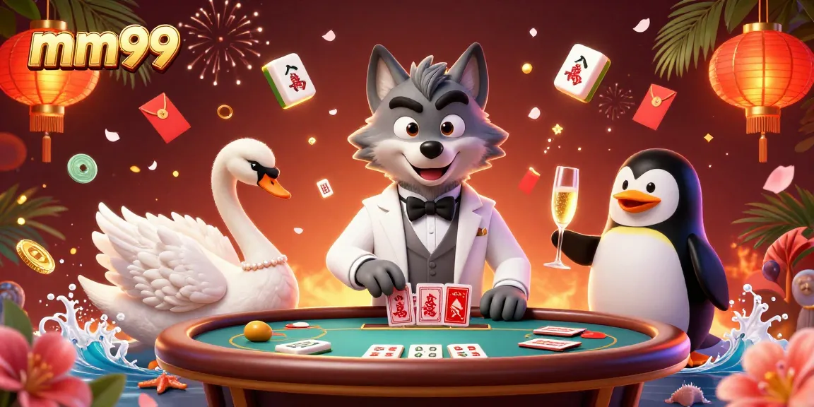 Engage in exciting gaming experiences at mm99 with vibrant casino characters and elements.
