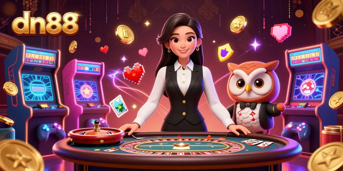Experience thrilling games with dn88's professional dealers at a vibrant online casino.