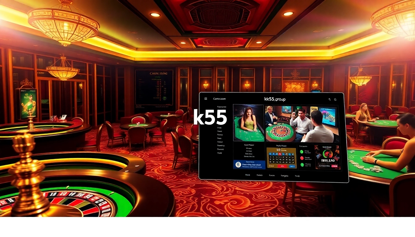 Experience the thrill of winning at kk55.group with vibrant casino gaming tables and exciting action.