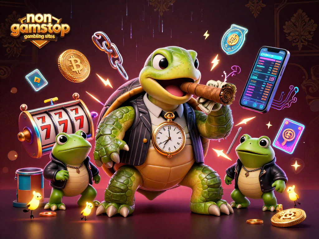 Engage in thrilling gameplay with non gamstop gambling sites featuring unique characters and vibrant casino elements.