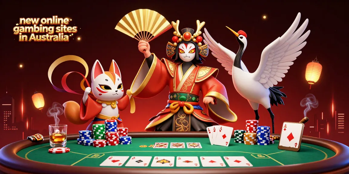 Level up with exciting new online gambling sites in Australia showcasing casino action and vibrant characters.