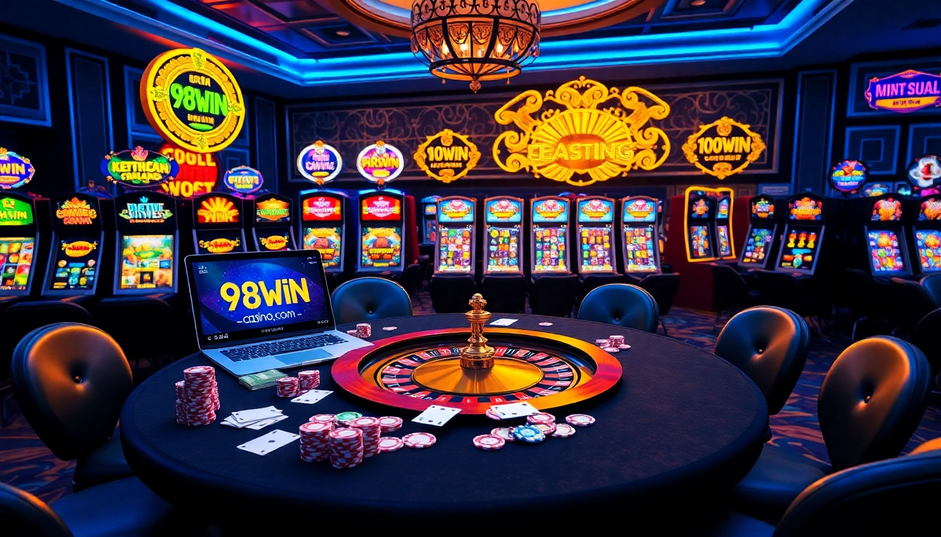 Experience thrilling gameplay at 98win com with colorful casino elements and engaging players.