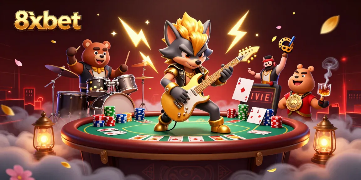 Experience thrilling gameplay at 8xbet casino with dynamic poker action and vibrant character performance.