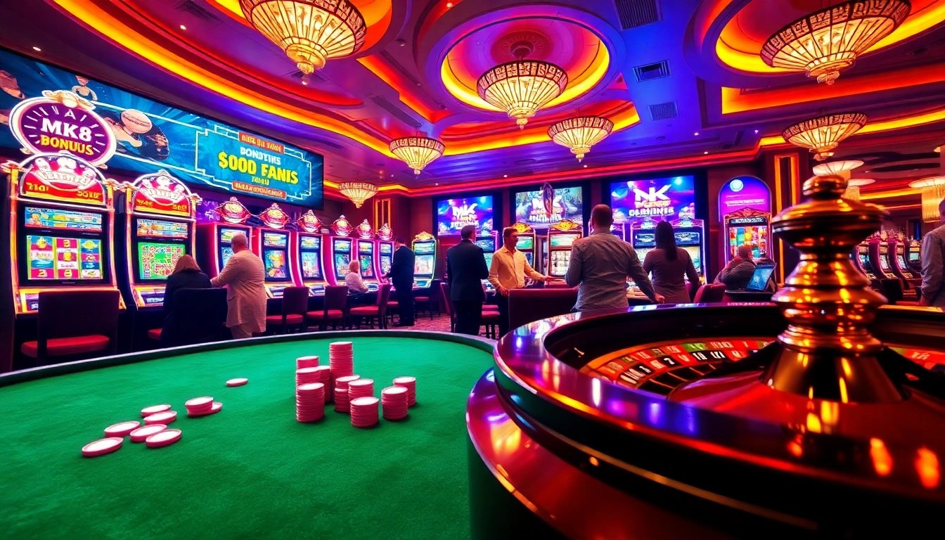 Experience the thrill of gambling with MK8 โค้ด เคร ดิต ฟรี at bustling casino tables.