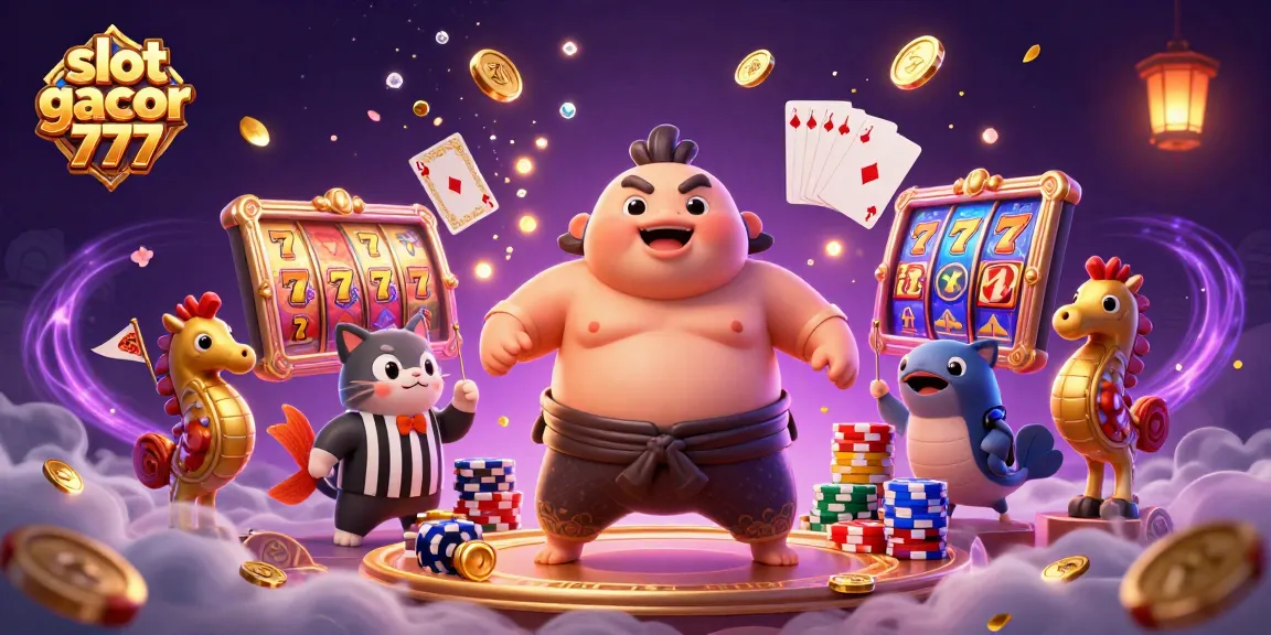 Spin the reels with slot gacor 777 featuring vibrant characters and dynamic casino elements for an exciting online gaming experience.