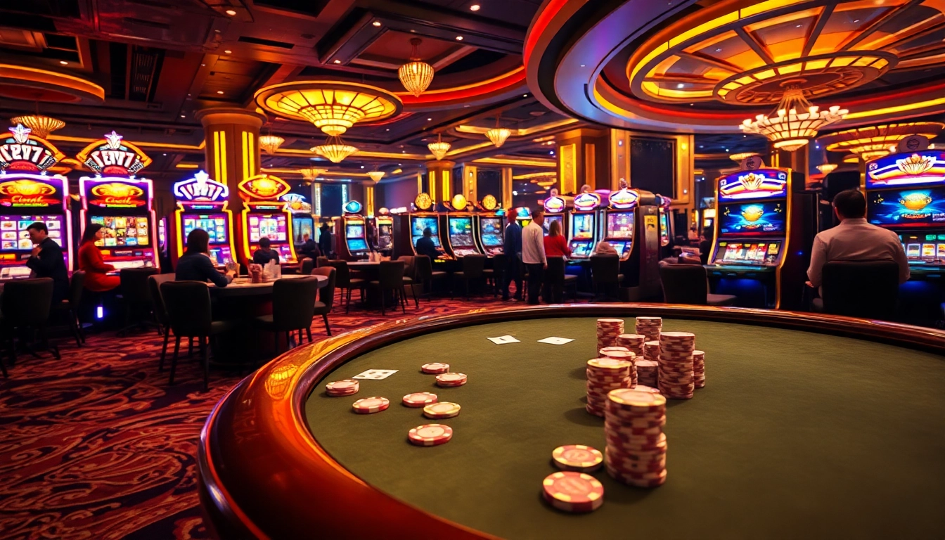 Experience thrilling gameplay at gori77 with vibrant casino tables and exciting slot machines.