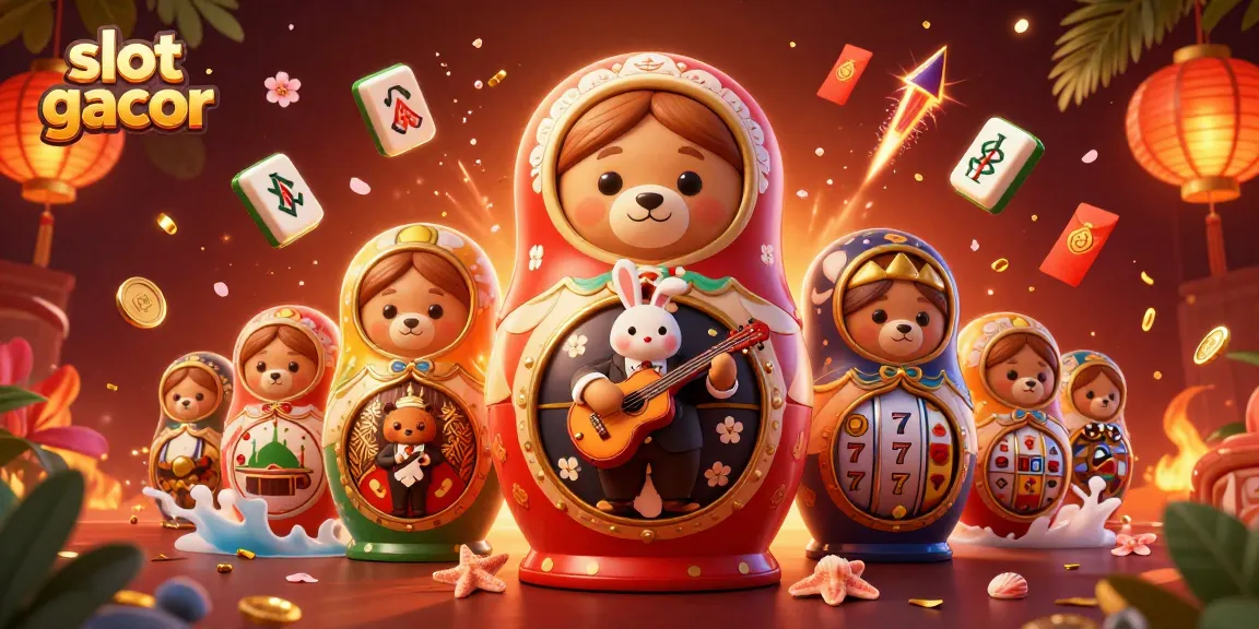 Unlock winning potential with slot gacor amidst vibrant casino-themed characters and elements.