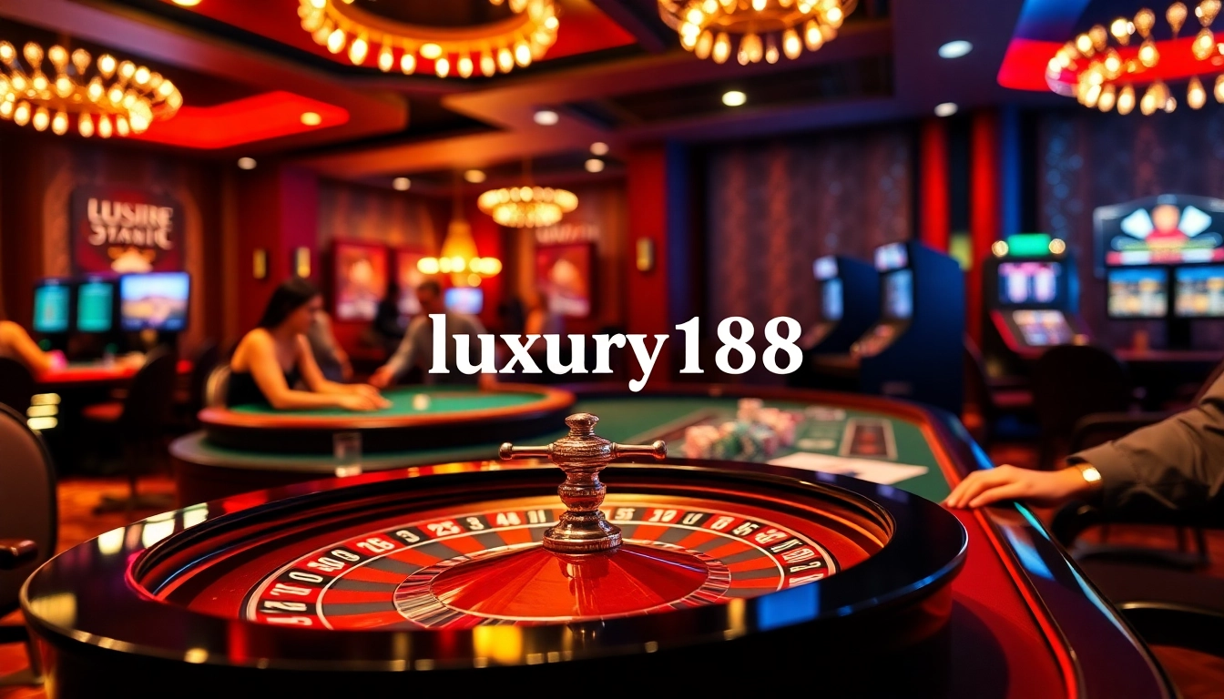 Luxury138 players excitedly placing bets at a stylish casino table, showcasing thrilling online gambling.