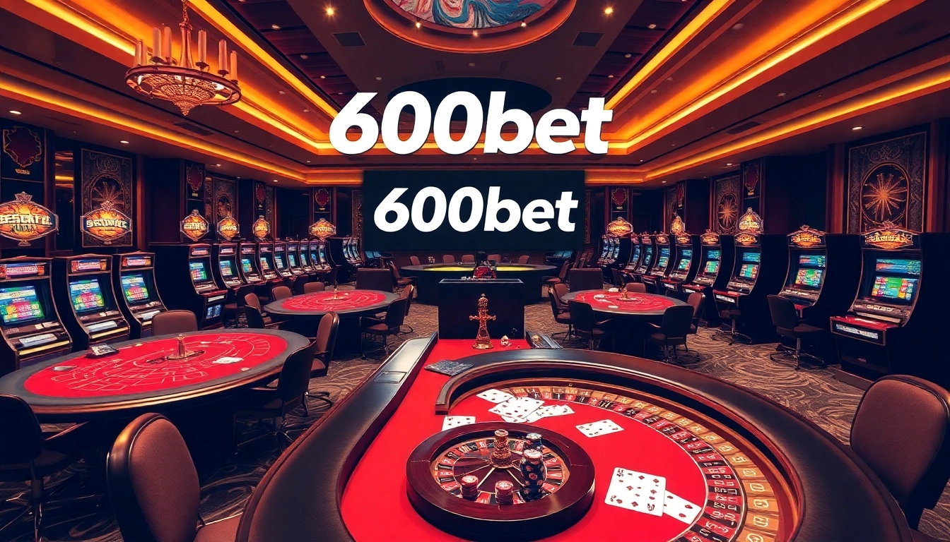 Jugadores experimentando la emoción en las lujosas mesas de casino de 600bet.