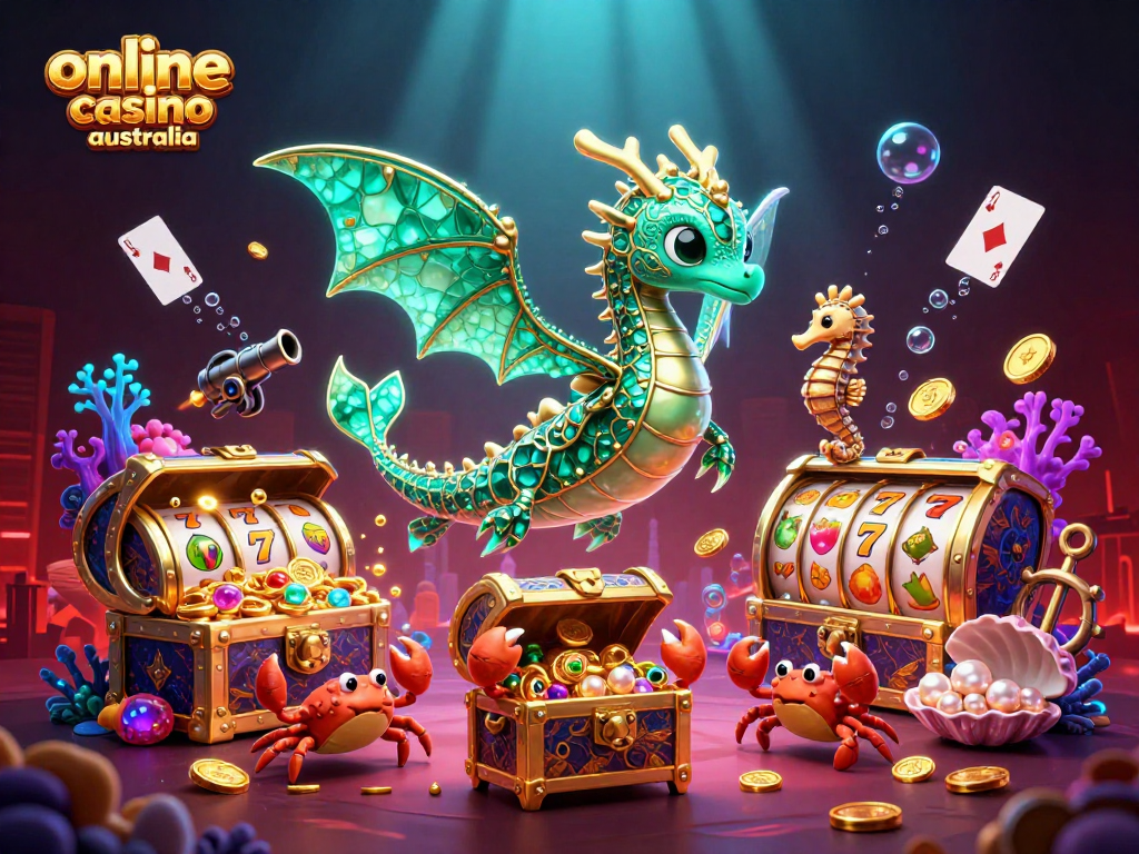 Play thrilling pokies with the iconic sea dragon in the action-packed online casino australia.