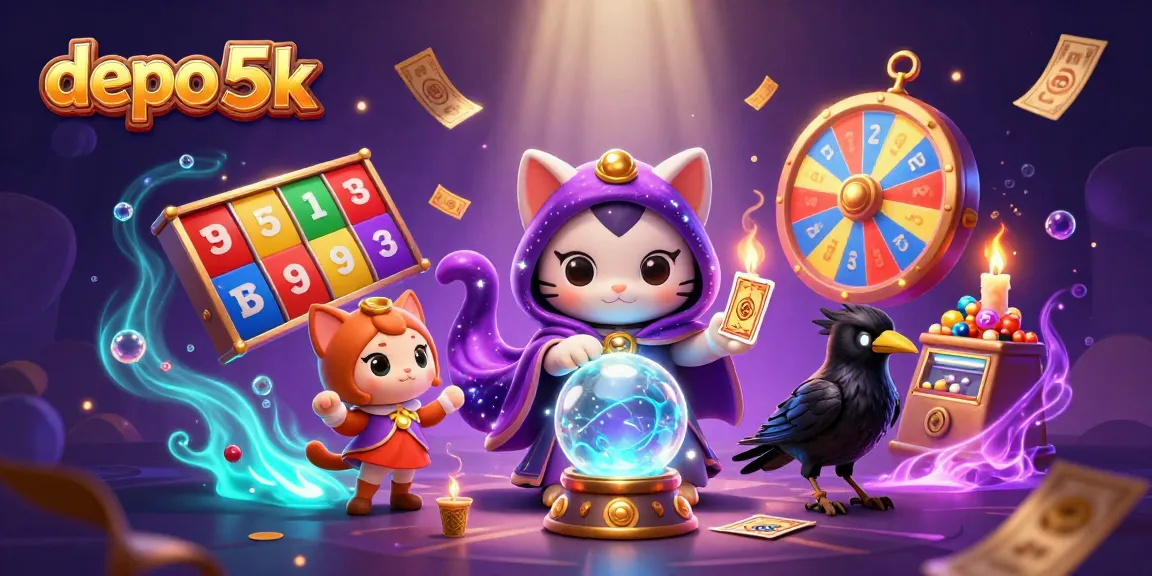 Engage in thrilling actions with depo 5k on the vibrant jackpot scene filled with mystic elements.