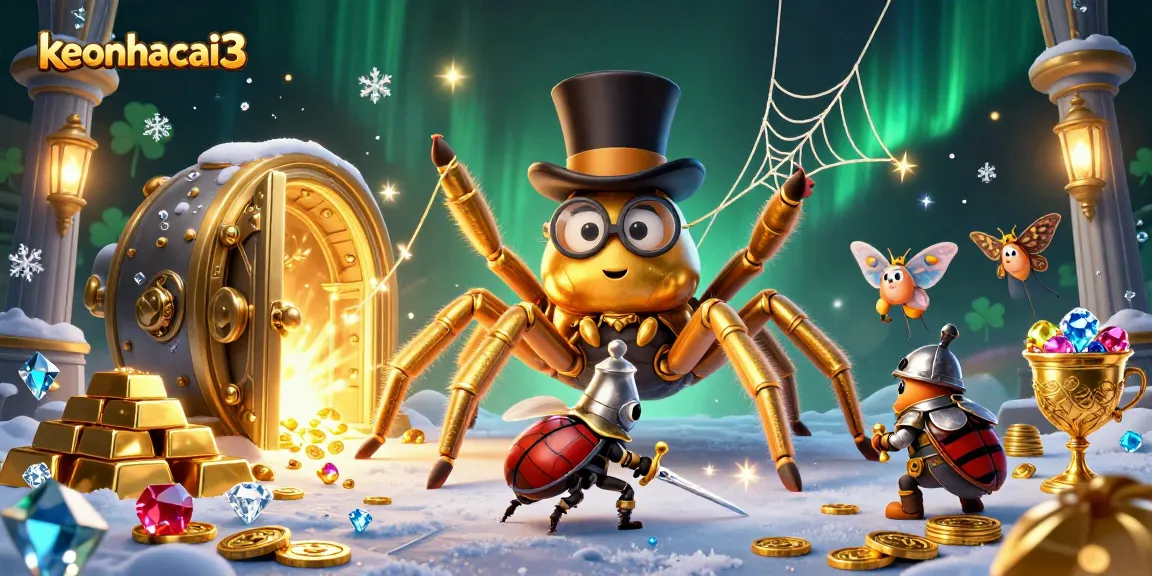 Engage with the vibrant keonhacai3 casino scene filled with treasures, characters, and dynamic gambling elements.