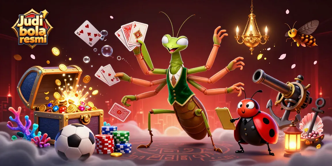 Engage in judi bola resmi with a vibrant illustration showcasing dynamic sports betting action.