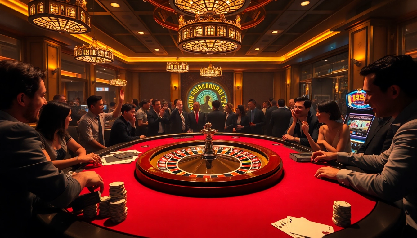 Experience thrilling gameplay at a luxurious casino featuring 88xx themed roulette and exciting poker hands.