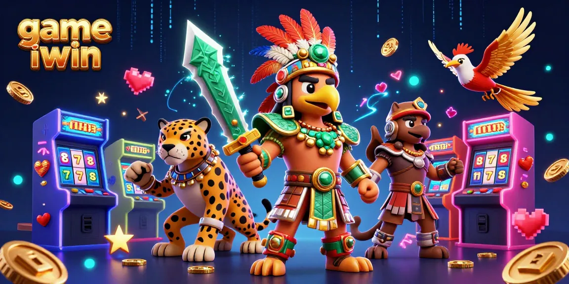 Engage with the thrilling game iwin featuring vibrant machines, warriors, and jackpot symbols.
