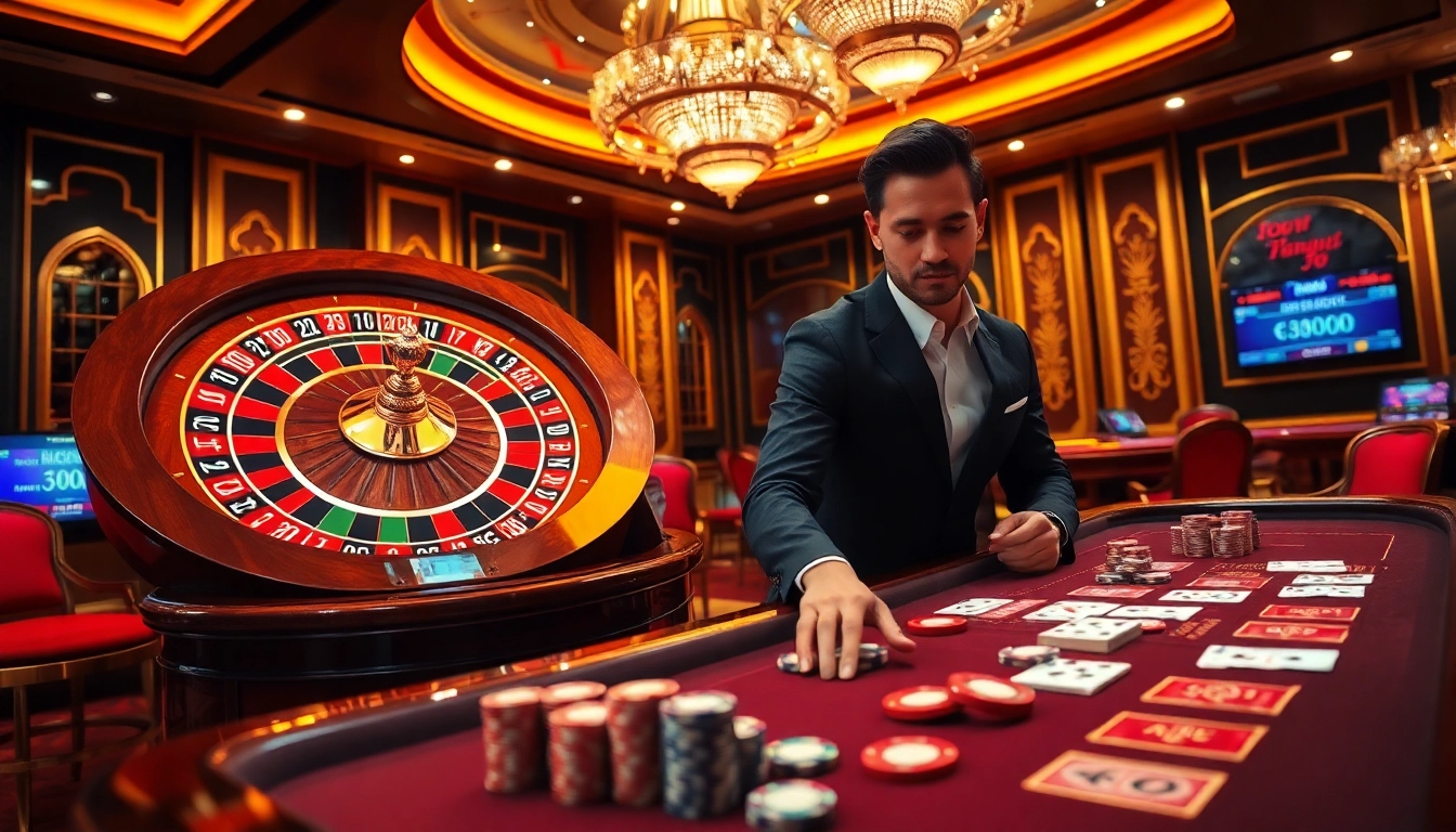 Experience MK8 gaming excitement at a lively casino table filled with chips and cards.