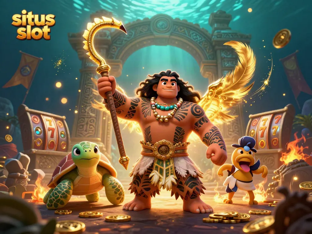 Permainan situs slot menarik dengan kombinasi karakter dan elemen kasino mengundang keberuntungan.