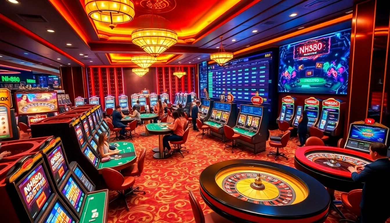 Experience thrilling gameplay at the nh88 casino with dynamic slot machines and poker tables.