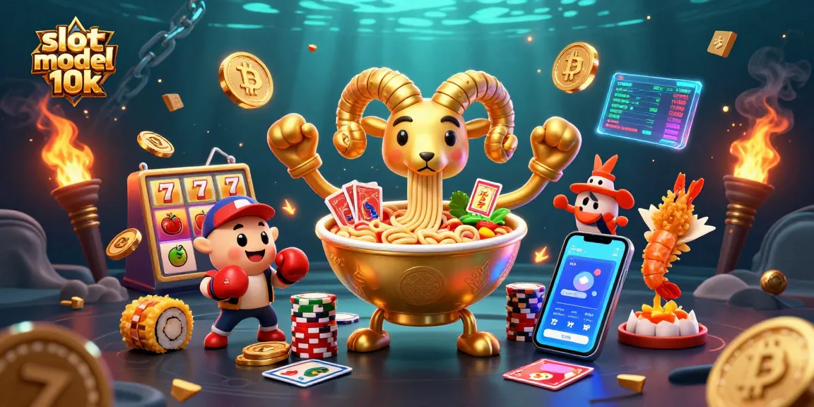 Experience winning with slot modal 10k in a vibrant 3D illustration showcasing casino thrill.