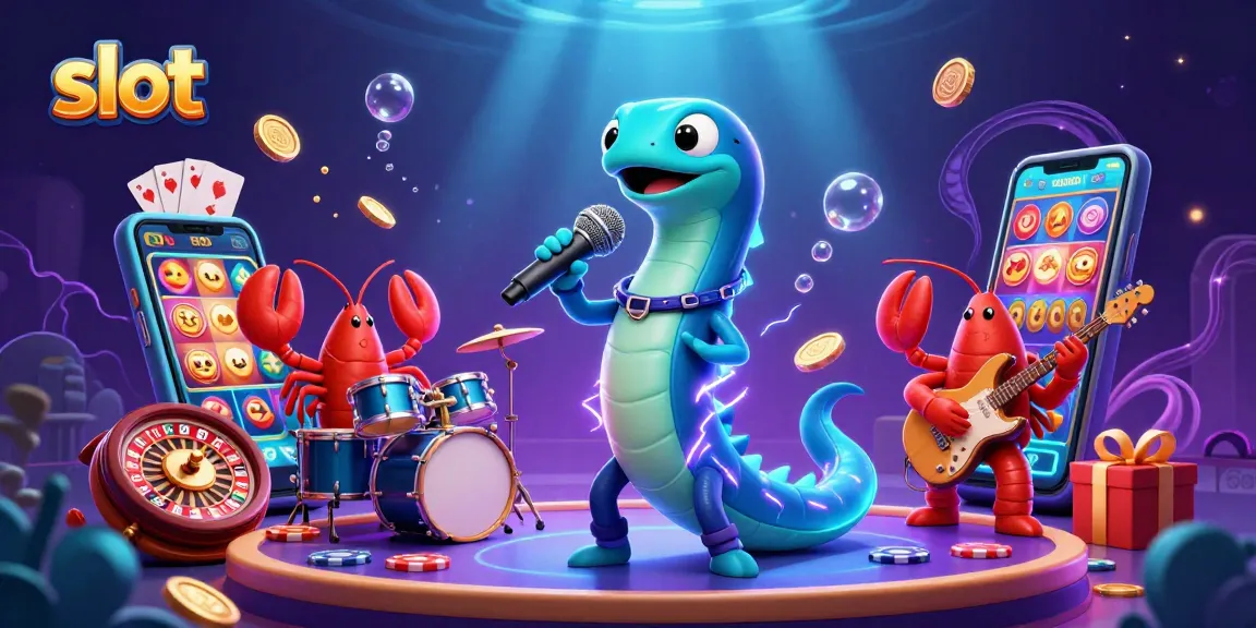 Slot gacor yang menampilkan slot permainan dan karakter binatang laut meriah.