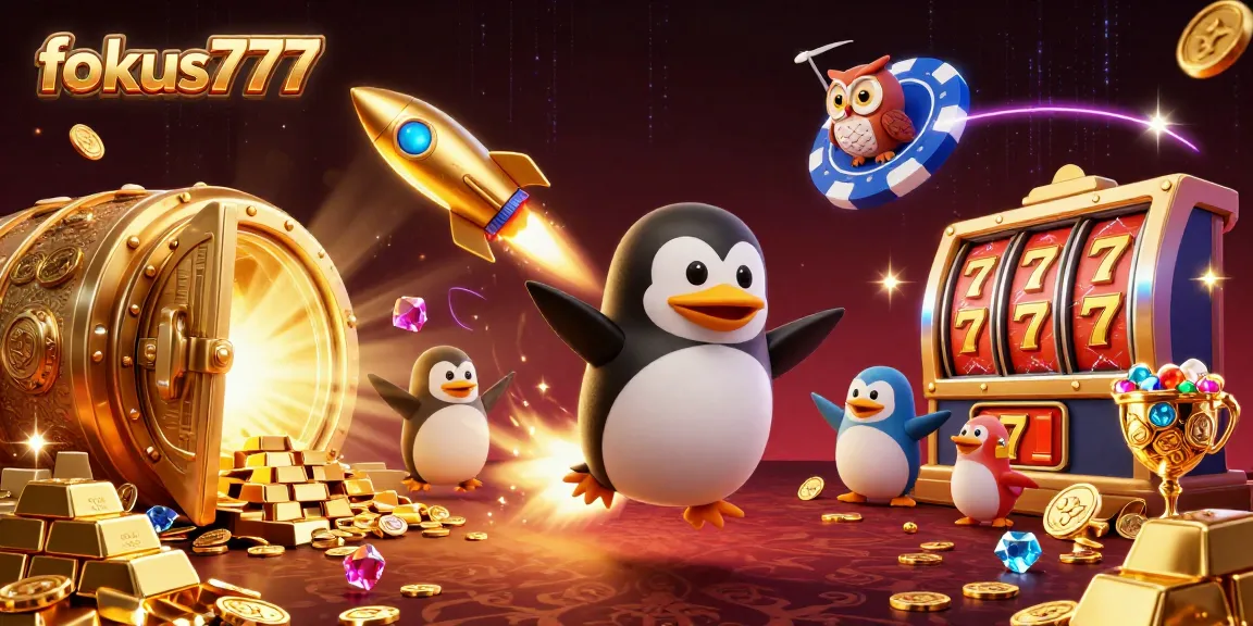 Experience thrilling gameplay at fokus777 with vibrant 3D casino characters and elements.