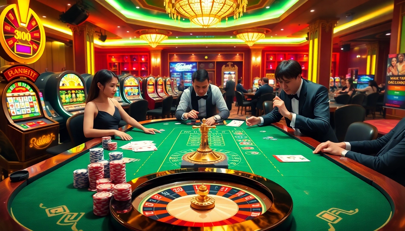 High-stakes gameplay at https://tg88co.com/, featuring poker chips and a roulette wheel in a luxury casino.