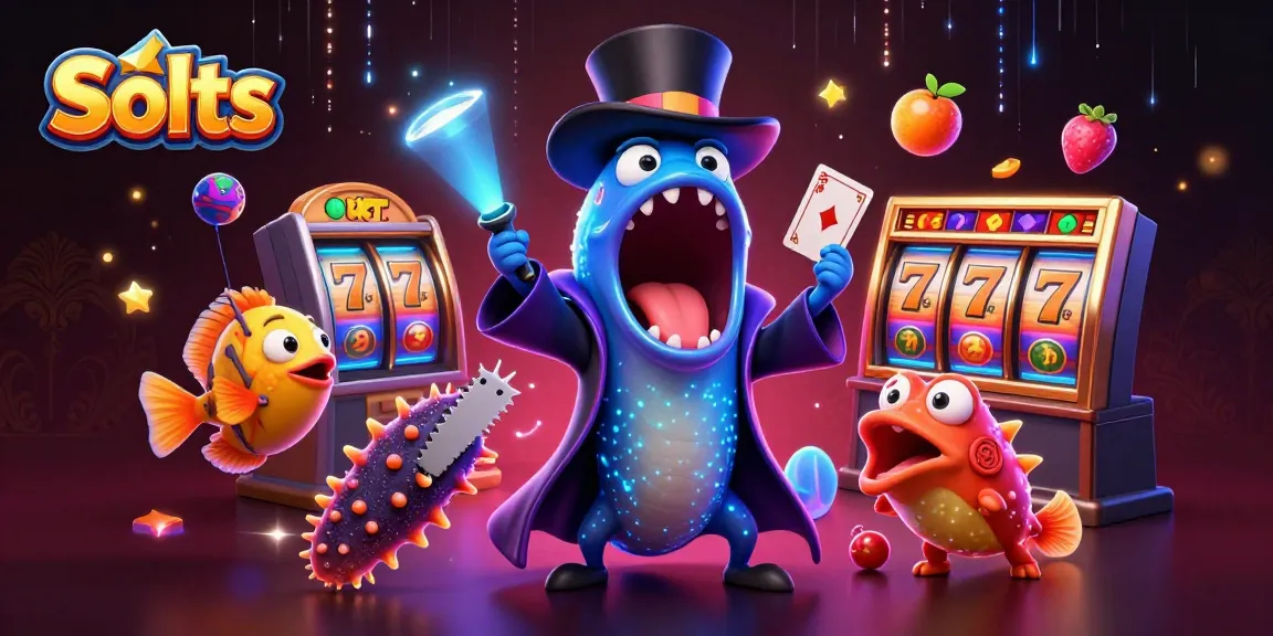 Experience thrilling Slots action with colorful reels and exciting characters in a dynamic casino scene.