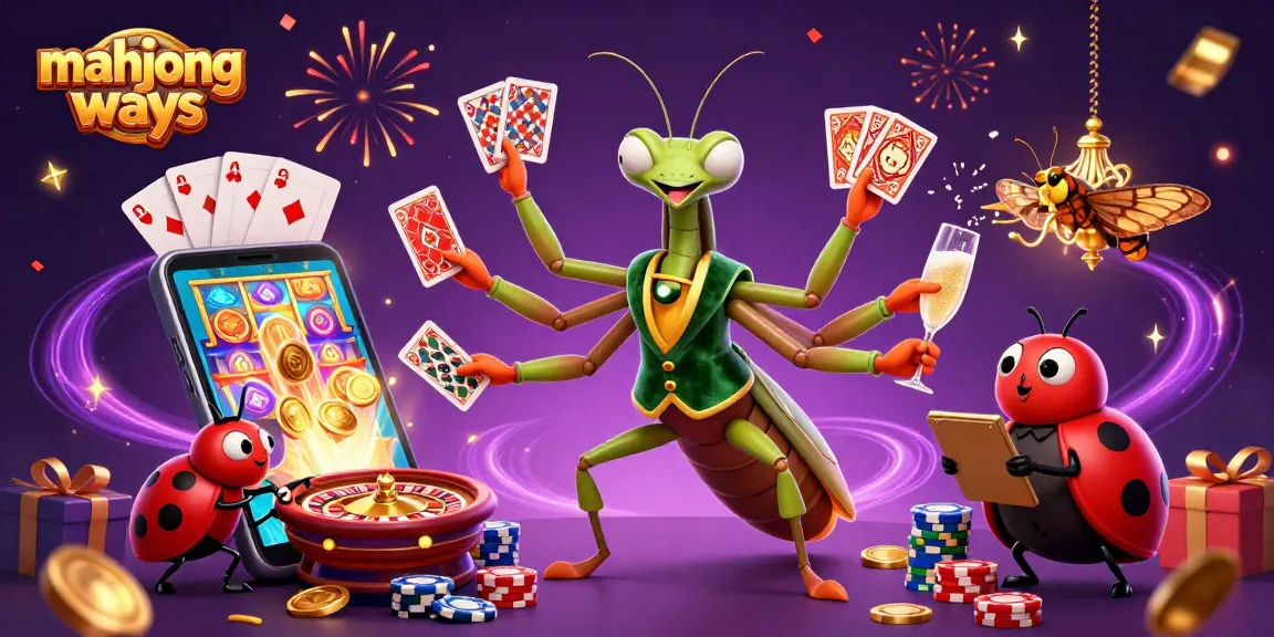 Experience the excitement of mahjong ways with dynamic characters in a vibrant casino scene.