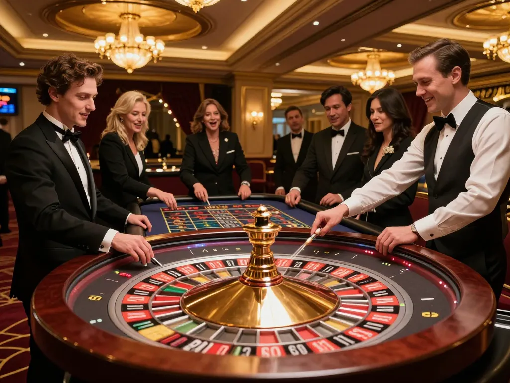 Experience high-stakes roulette excitement at https://mm88.blog/ with players engaged in thrilling bets.
