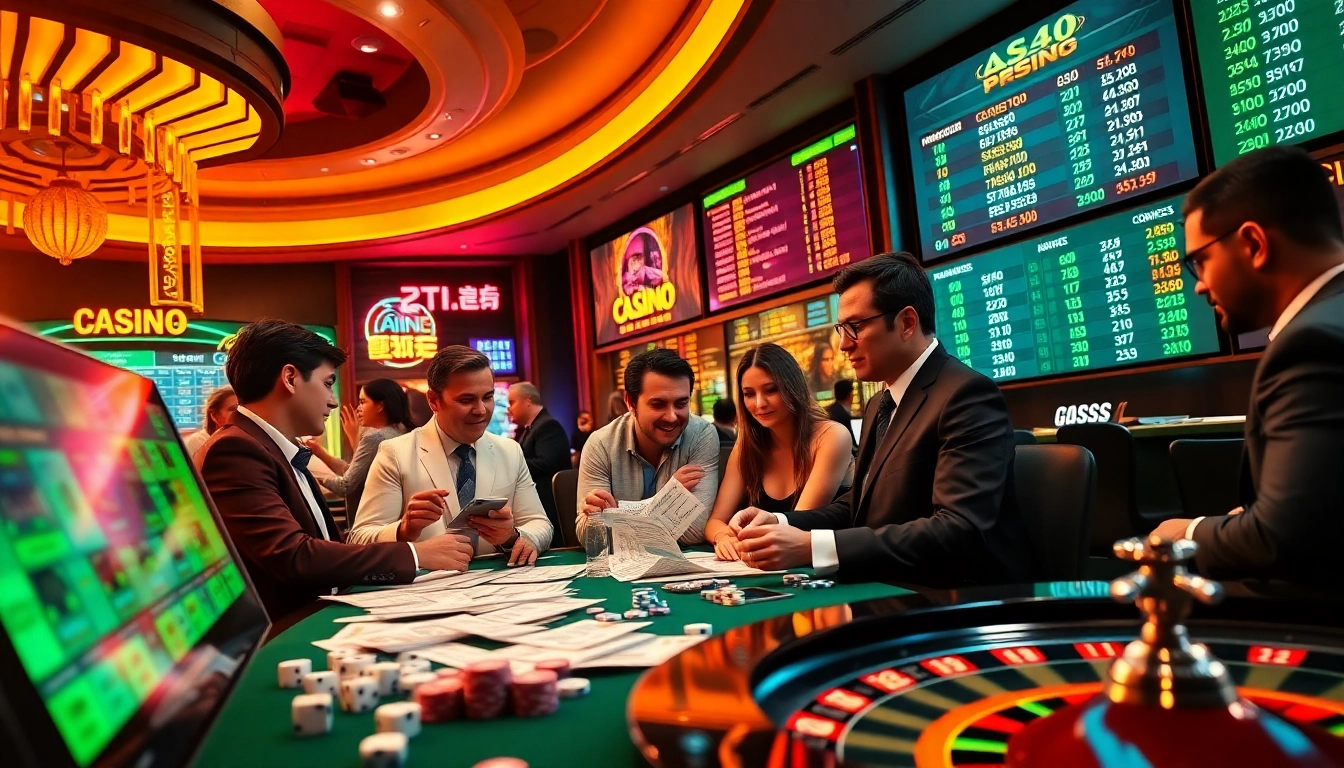 Engaging scene of เทคนิคแทงบอล at a luxurious sports betting interface, showcasing excitement and strategy.