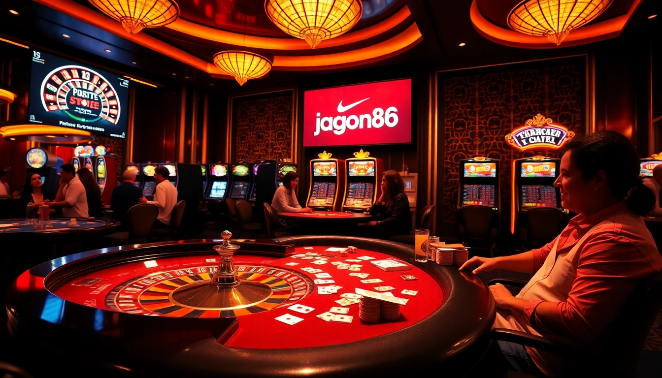 Experience the excitement at jagoan86 with lively casino games and luxury gambling visuals.