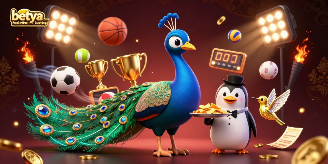 Engage with betya.com basketball betting in a vibrant 3D scene of exciting sports elements and rich visuals.