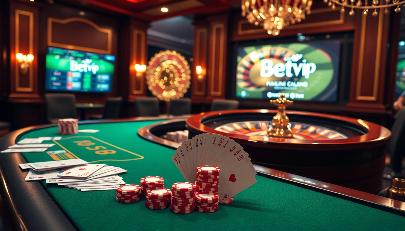 Trải nghiệm cảm giác cược cao với BetVIP tại bàn poker sang trọng.
