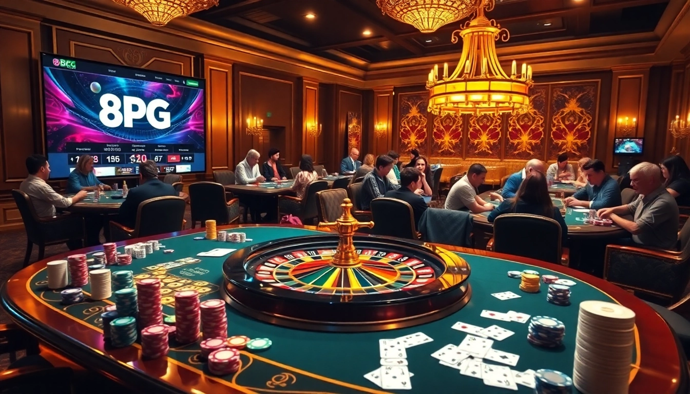 Vive la emoción de ganar en el casino 8PG con fichas coloridas y emocionantes juegos de mesa.