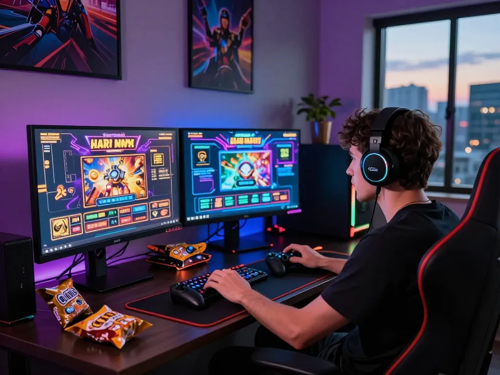 Exciting slot gacor hari ini gaming session with vibrant visuals and engaging atmosphere