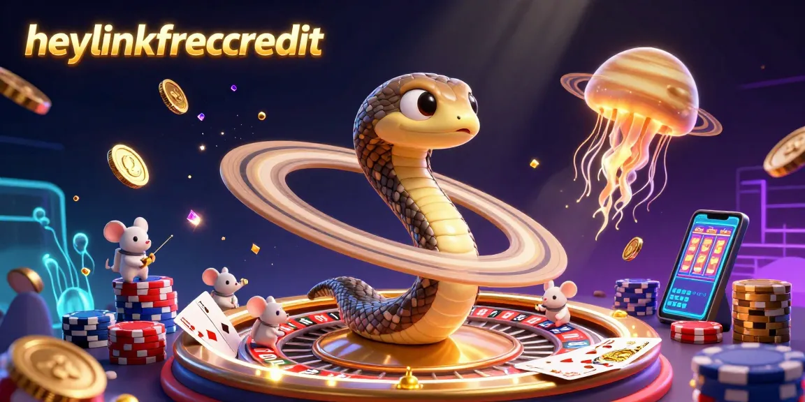 Engage with heylinkfreecredit's vibrant cosmic roulette featuring cartoon characters and dazzling winning elements.