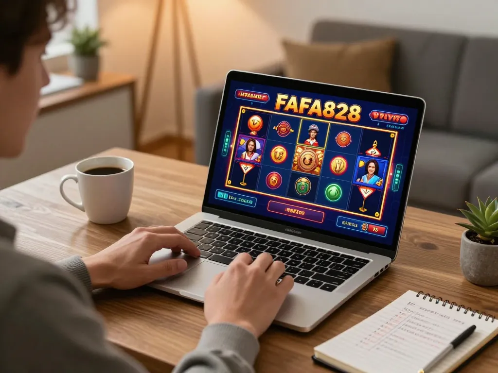 Players enjoying the FAFA828 slots interface during a dynamic online casino game session.