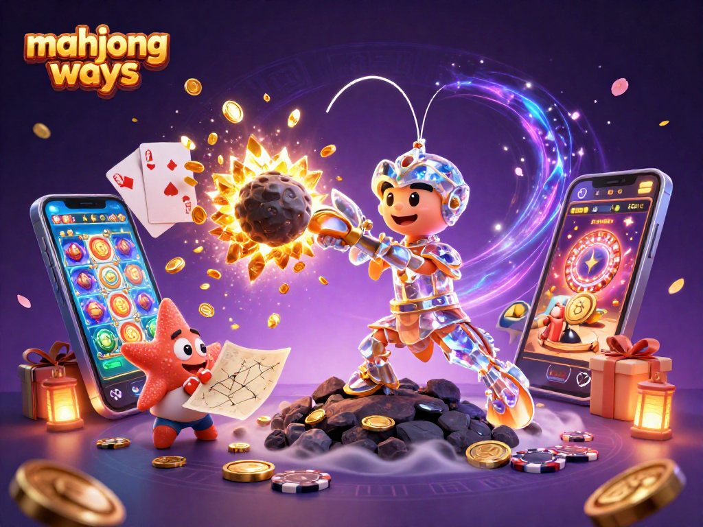 Immerse yourself in mahjong ways as you spin bright slot reels, surrounded by dynamic casino elements and treasures.