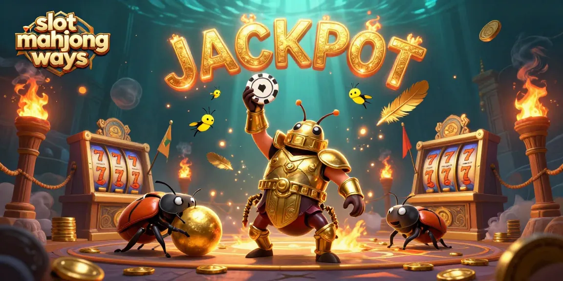 Experience slot mahjong ways with vibrant gameplay, golden elements, and thrilling jackpots in this dynamic scene.