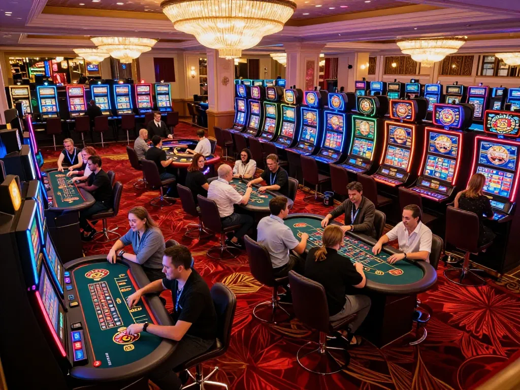 tr88 players enjoying vibrant casino games in an elegant atmosphere