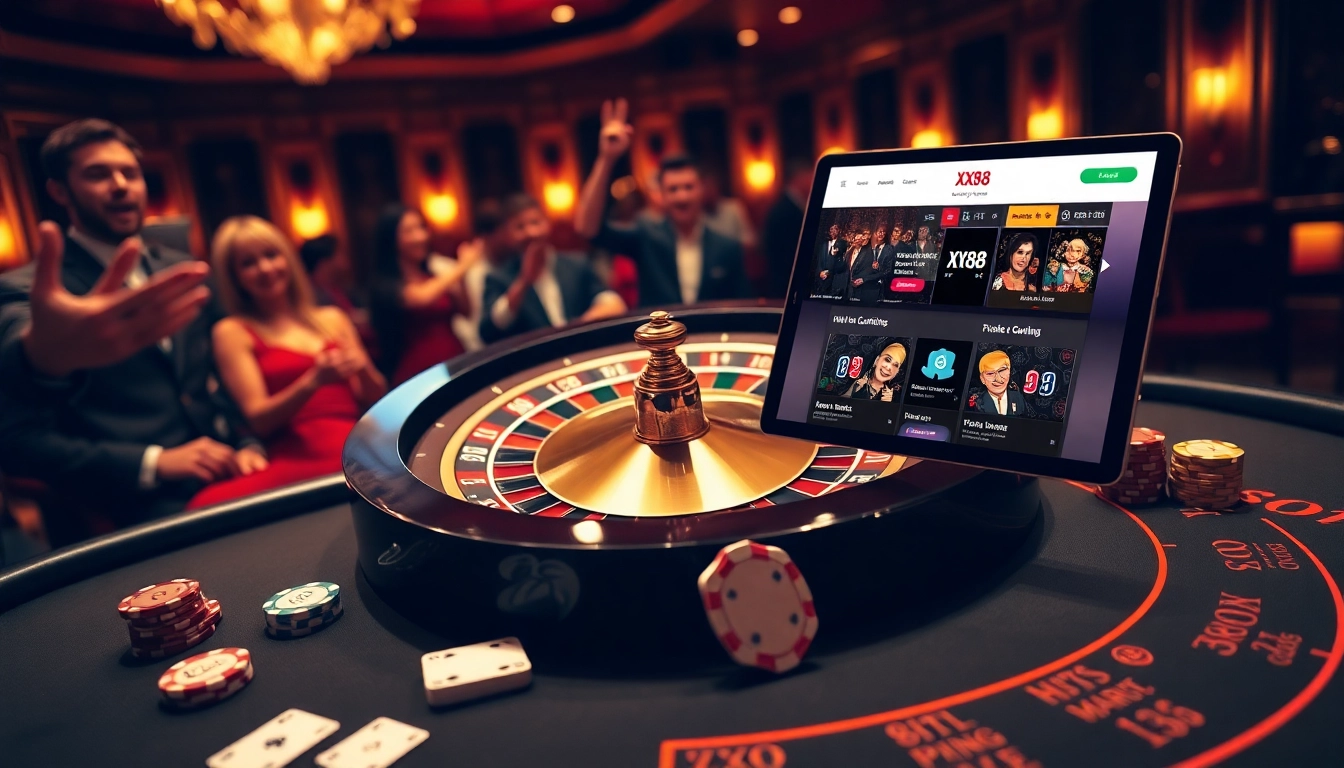 Experience the thrill of casino excitement with XX88, featuring vibrant roulette and poker action.