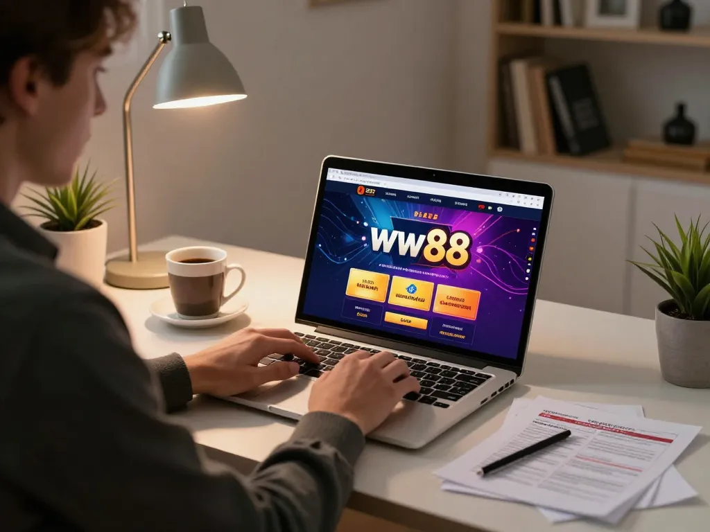 Engaging online gaming session on ww88 showing strategic gameplay and setup for responsible gambling.