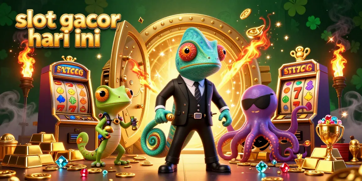 Mainkan slot gacor hari ini yang mendebarkan dengan karakter yang cerah dan elemen harta karun emas.
