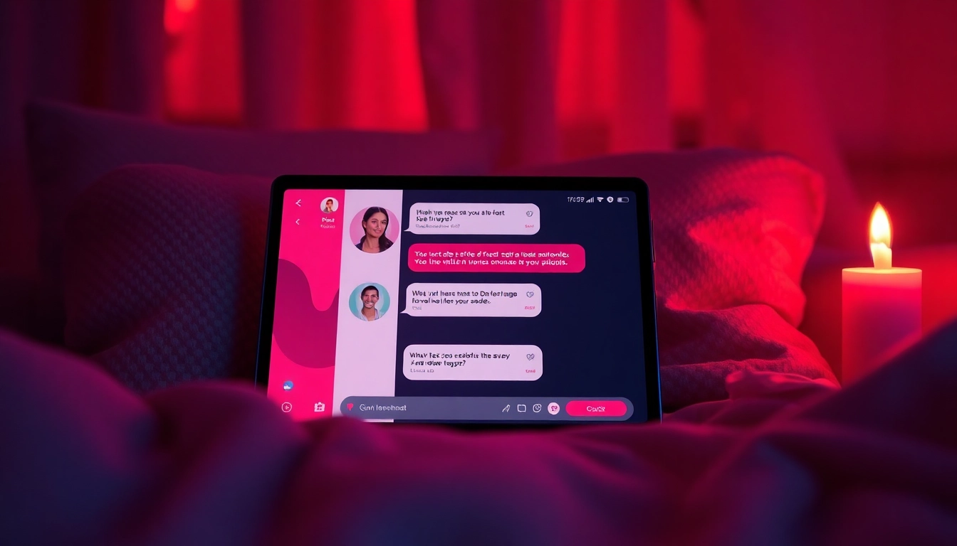 Engaging chat interface for free ai sex chat, showcasing a cozy, modern atmosphere.