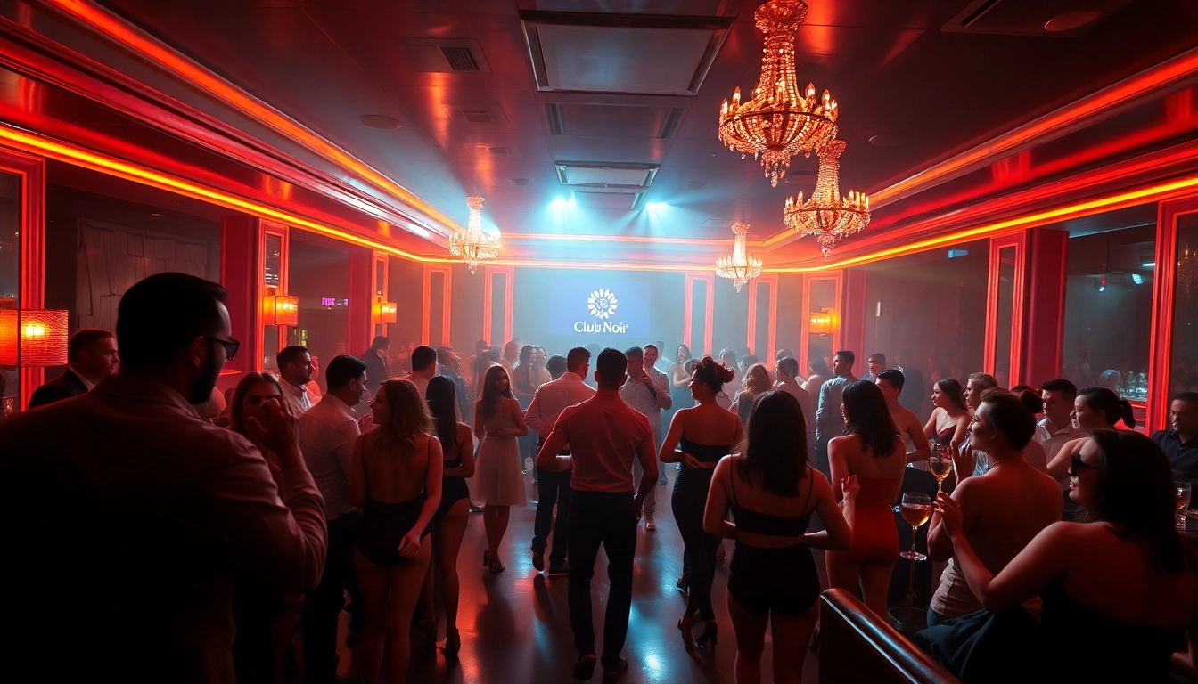Exciting atmosphere at Club Noir, a premier night club SXM with vibrant performers and luxurious cocktails.