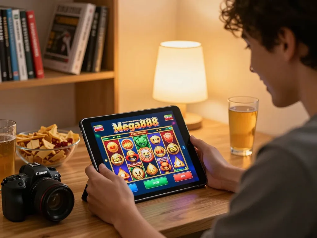 Experience free credit mega888 while enjoying a cozy online gaming session at home