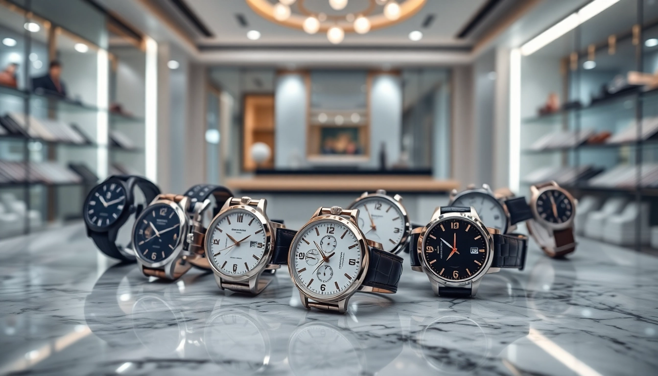 Showcase of luxury replica watches highlighting their unique features and elegance.